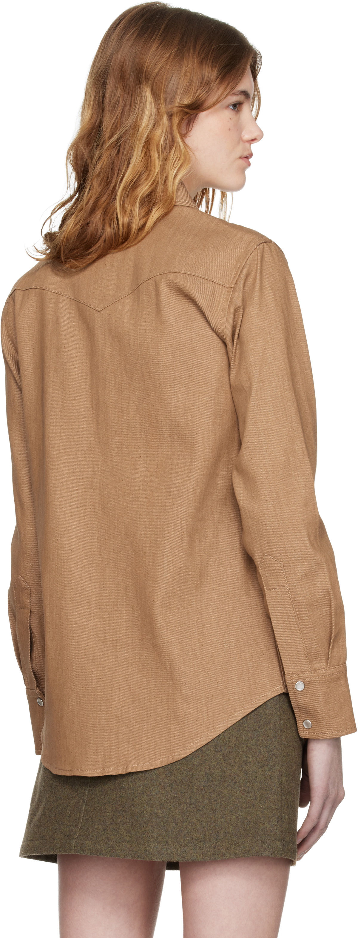 A.P.C. Brown Western Shirt