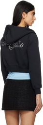 Marc Jacobs Black Charm Cropped Hoodie