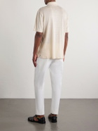 Ralph Lauren Purple label - Logo-Embroidered Linen-Jersey Polo Shirt - Neutrals