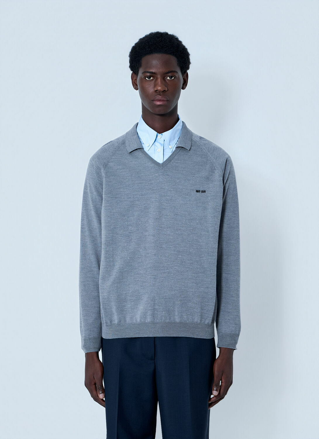Miu Miu V-Neck Knit Sweater