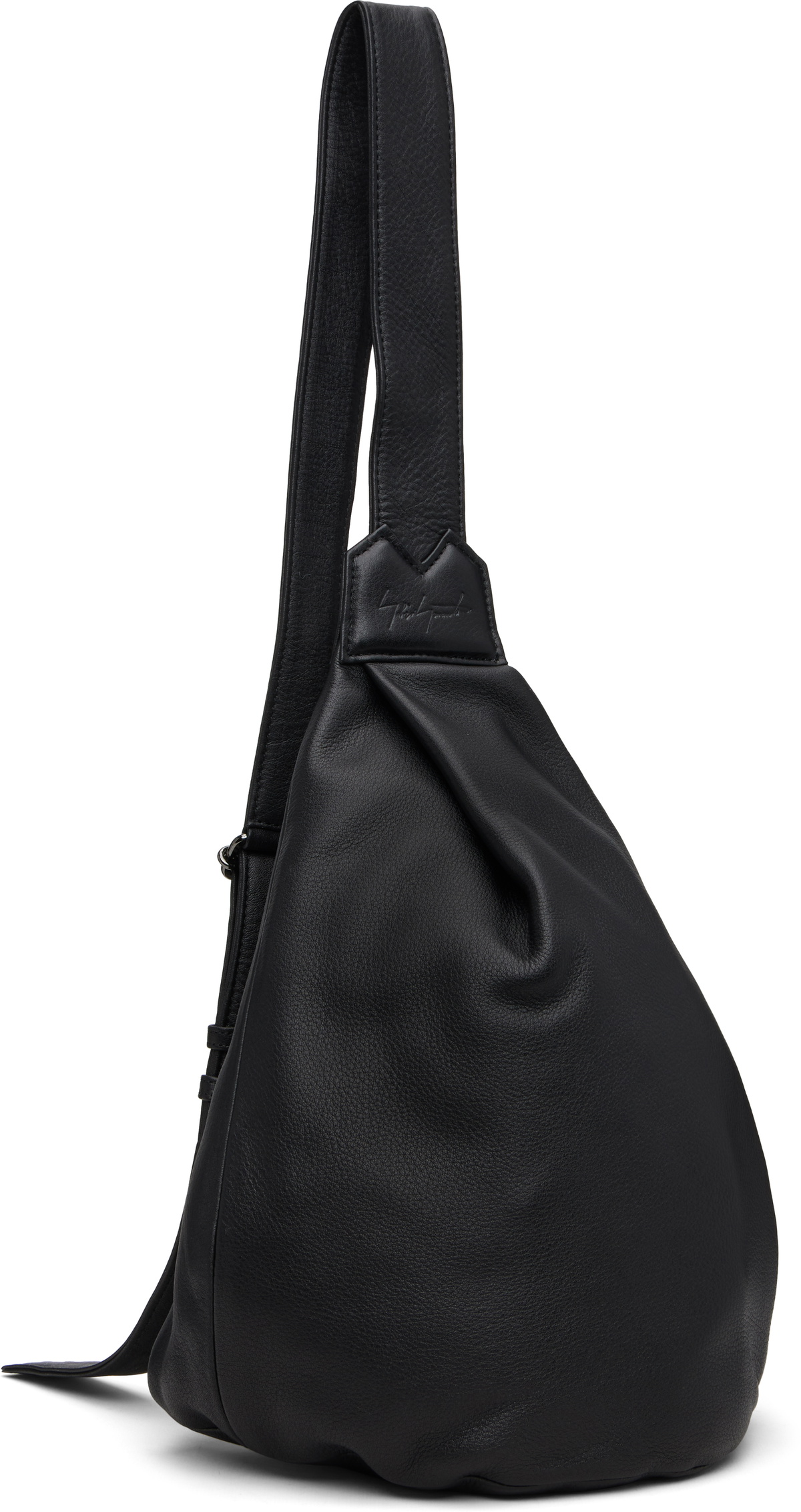 YOHJI YAMAMOTO Black Tuck Sling Small Bag