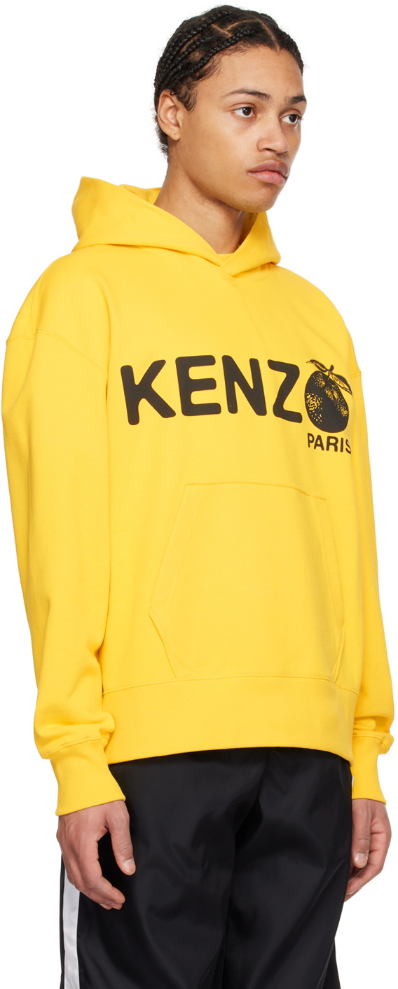 Kenzo Yellow Kenzo Paris Orange Hoodie Kenzo