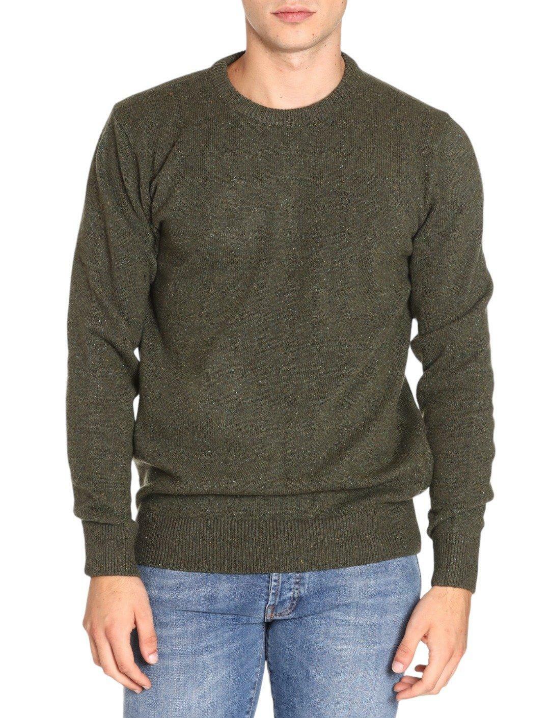 Barbour Men's OS Nicholas Crew Sweatshirt in Black Barbour