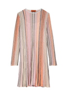 Missoni Striped Embellished Metallic-knit Mini Dress Multicoloured