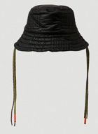 Multicord Quilted Bucket Hat in Black