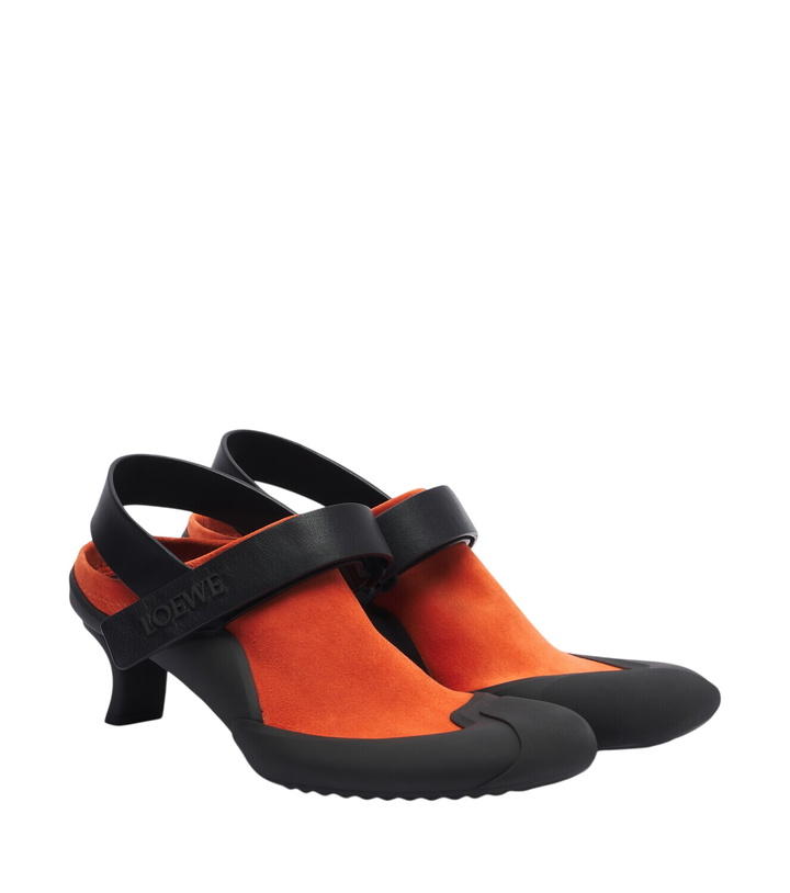 Photo: Loewe Dive Slingback suede pumps