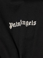 PALM ANGELS Classic Logo Cotton Crop T-shirt with ring
