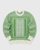 Tennis Court Graphic Jacquard Sweater