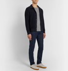 Incotex - Chioto Slim-Fit Waffle-Knit Linen and Cotton-Blend Cardigan - Blue