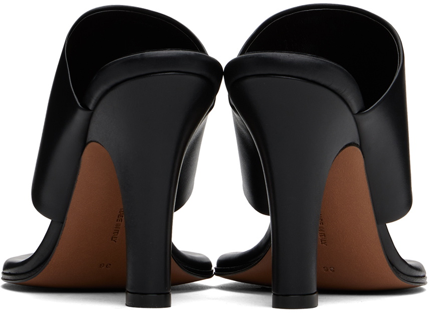 The Row Black Signum Heeled Sandals