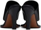 The Row Black Signum Heeled Sandals