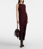 Loewe Comic leather and suede knee-high boots