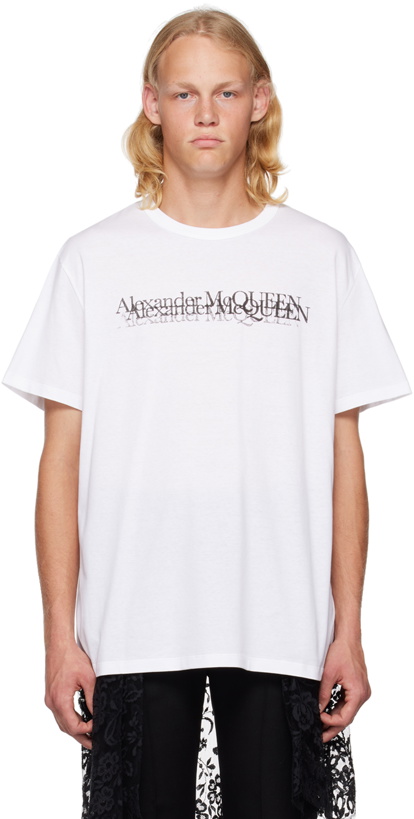 Photo: Alexander McQueen White Stamp T-Shirt