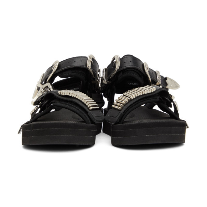 Toga Black Suicoke Edition Depa-SP Sandals Toga Pulla