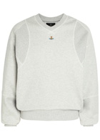Vivienne Westwood Pourpoint Logo-embroidered Cotton Sweatshirt Grey