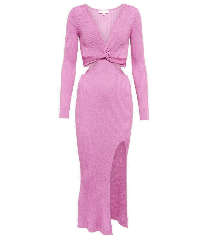 Photo: LoveShackFancy Bernette Lurex® cutout dress