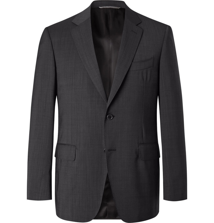 Photo: Canali - Slim-Fit Nailhead Wool Suit Jacket - Gray
