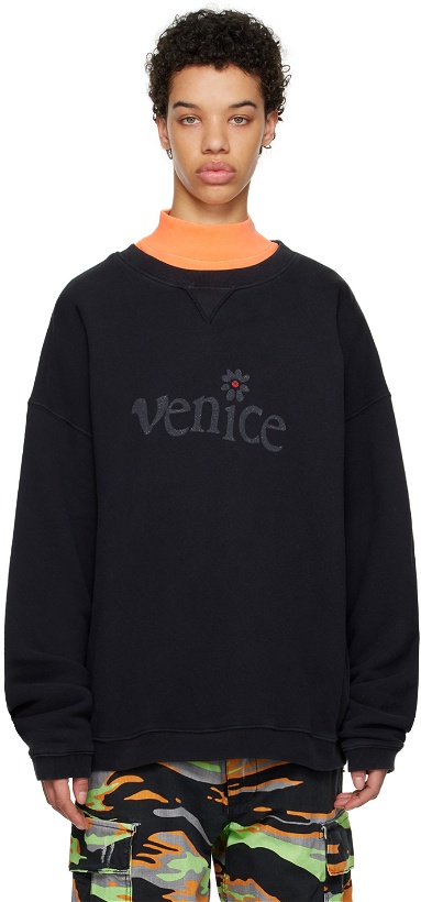 Photo: ERL Black 'Venice' Sweater