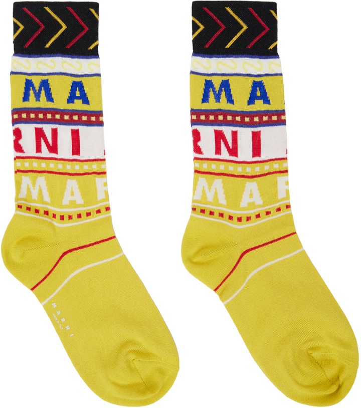 Photo: Marni Yellow Logo Socks