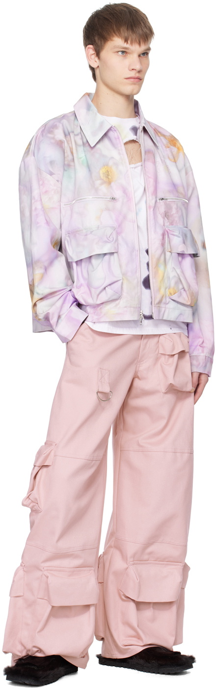 Collina Strada SSENSE Exclusive Pink Garden Cargo Pants