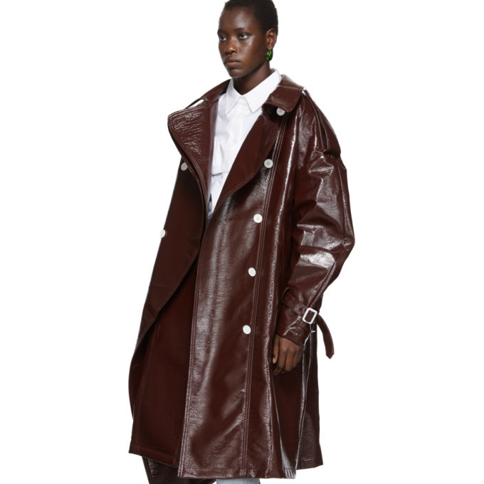 Pushbutton Burgundy Sway Overcoat Pushbutton