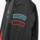 Fred Perry x Raf Simons Patched Oversized Shirt in Black