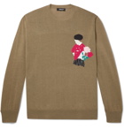 UNDERCOVER - Intarsia-Knit Sweater - Brown