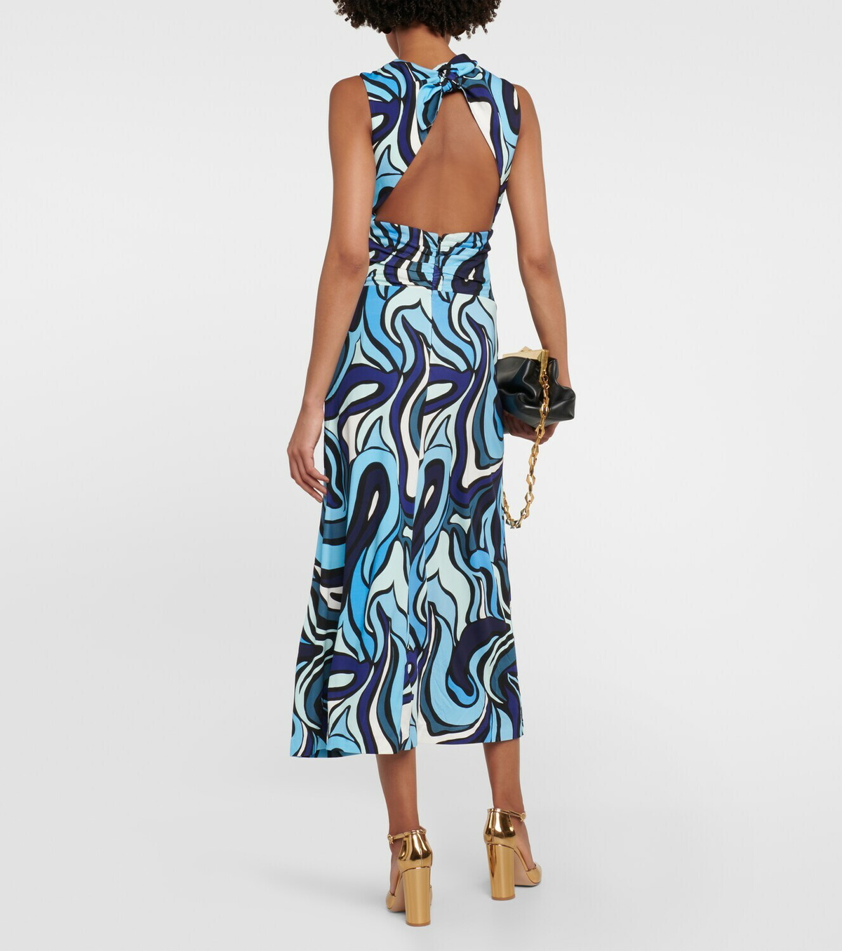 Rebecca Vallance Mira printed cutout midi dress Rebecca Vallance