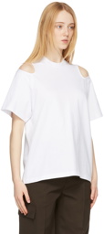 Victoria Beckham White Cut-Out Detail T-Shirt