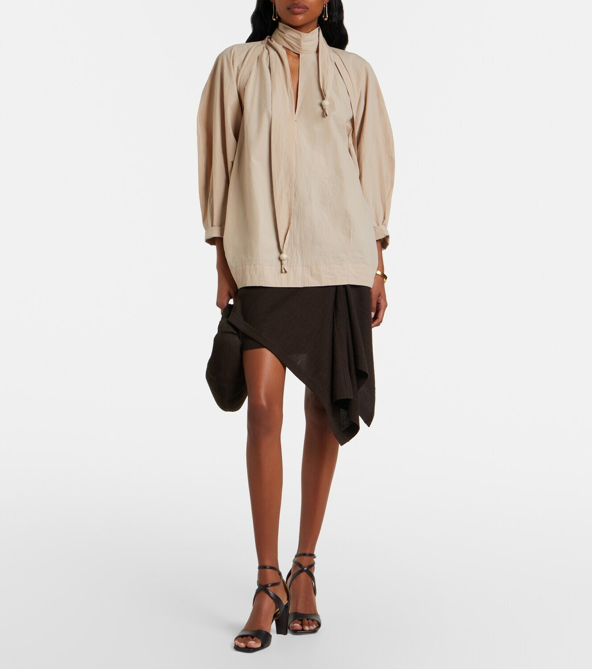 Lemaire Cross leather sandals