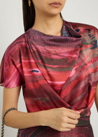 Roksanda Zua Printed Draped Silk top Multicoloured 1