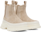 both Beige Gao Eva Chelsea Boots