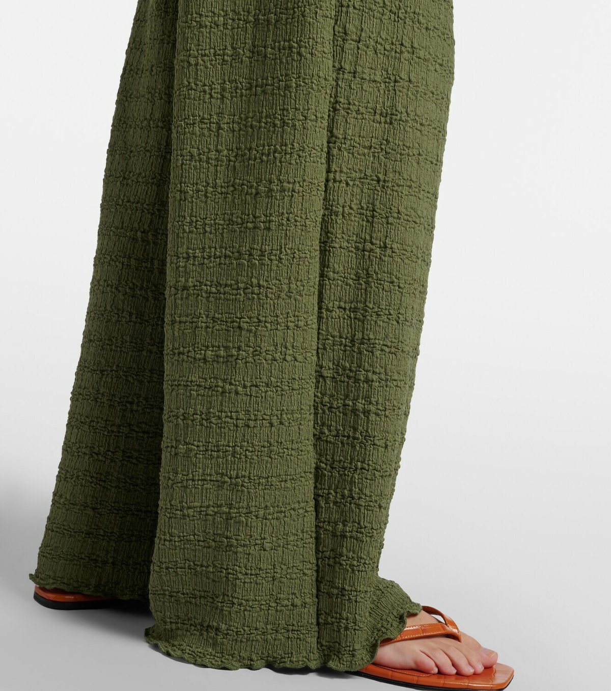 Jade Swim Amaya sheer wide-leg pants