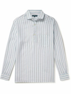 Frescobol Carioca - Porto Striped Linen Shirt - Blue
