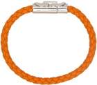 Salvatore Ferragamo Orange Leather Bracelet