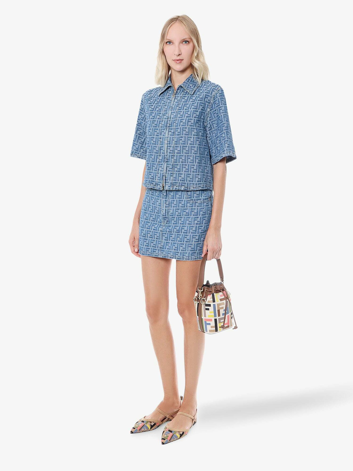 放送大学 割引 Fendi Fendi Womens Blue Shirt トップス