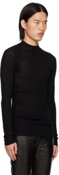 Rick Owens Black Porterville Level Lupetto Sweater