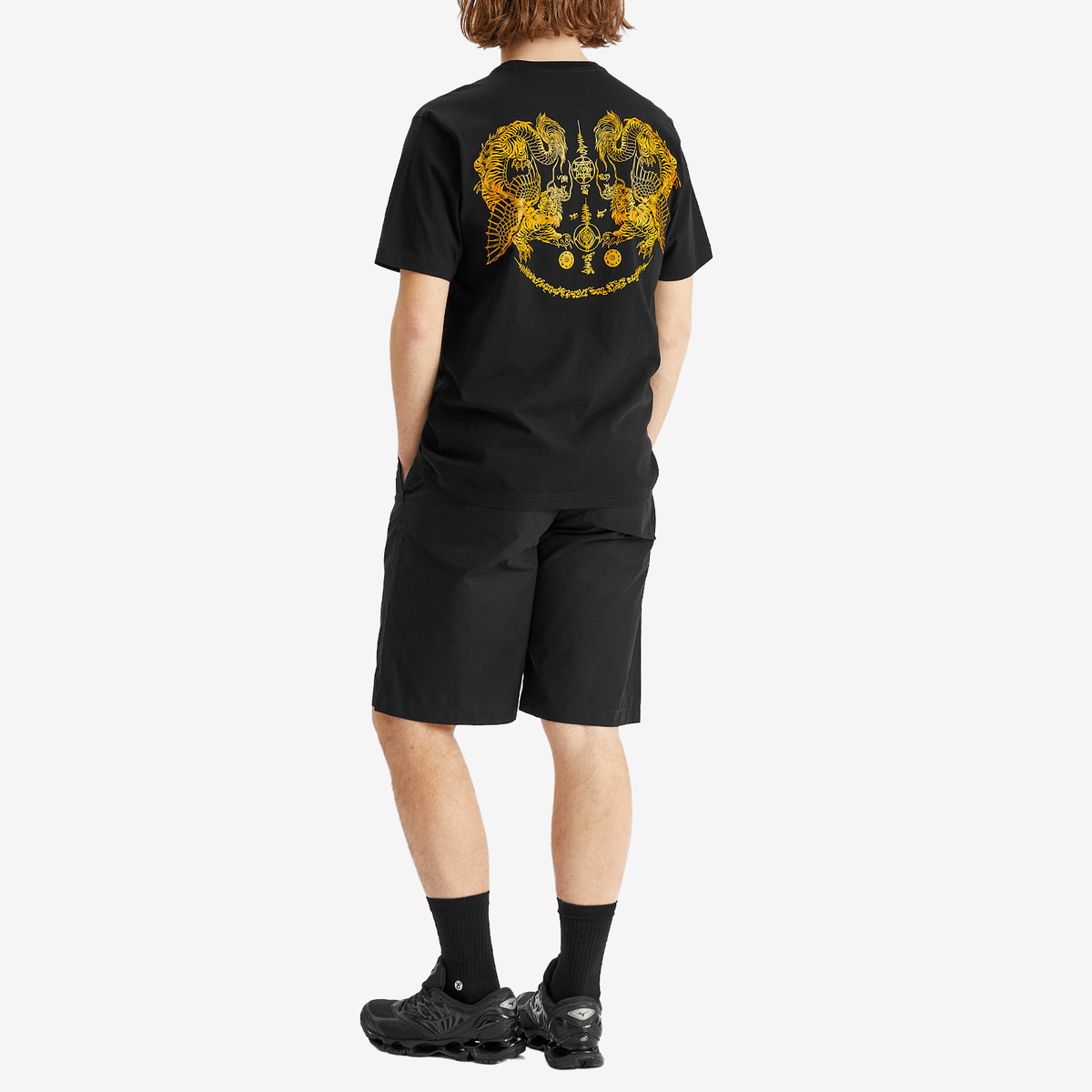 Maharishi Men's Muay Thai Tiger Dragon T-Shirt in Black