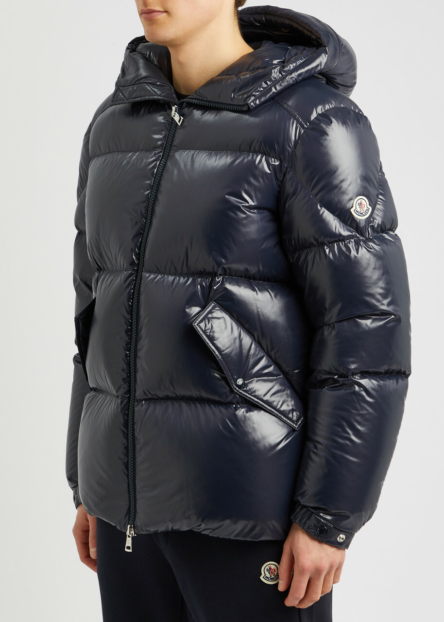Moncler Baise Quilted Shell Jacket Navy Moncler