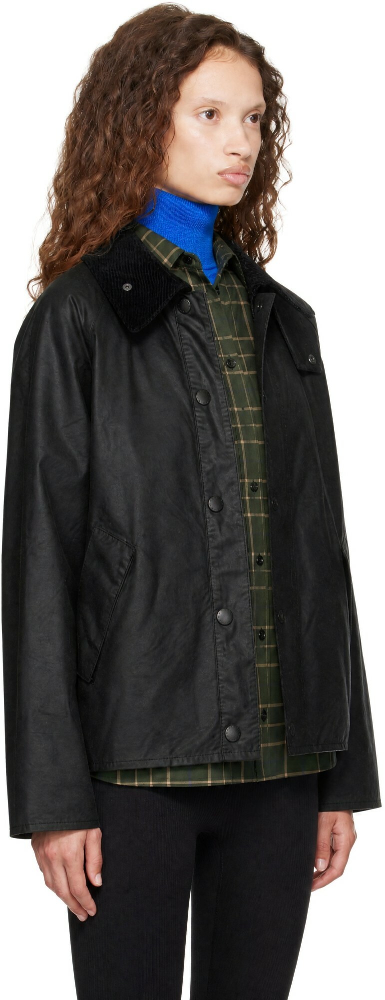 Barbour Black Transport Waxed Jacket