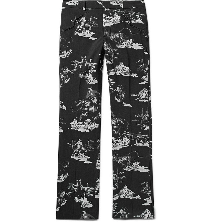Photo: TAKAHIROMIYASHITA TheSoloist. - Black Slim-Fit Printed Wool Suit Trousers - Men - Black