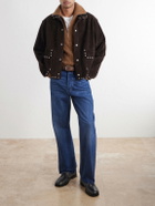 BODE - Studded Suede Jacket - Brown