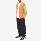 Garbstore Men's Neon Beacon Cardigan in Orange