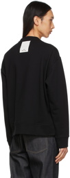 Jil Sander Black Printed Patch Sweatshirt