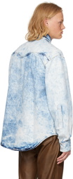 VTMNTS Blue Faded Denim Shirt