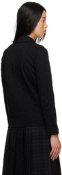 tao Black Ruffled Shirt