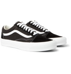 Vans - OG Old Skool LX Leather-Trimmed Canvas and Suede Sneakers - Black