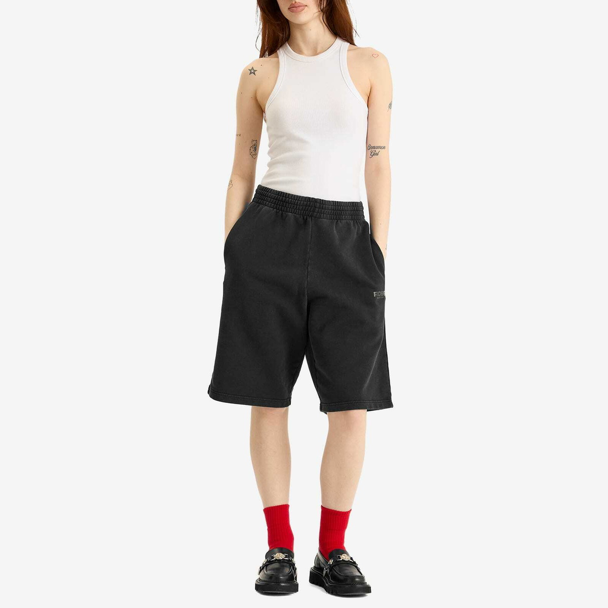 Martine Rose Women's Casual Shorts in Black Washed