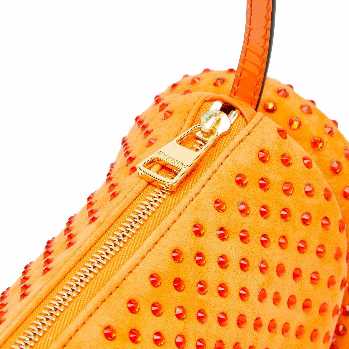 JW Anderson Women's Long Strap Crystal Bumper Bag in Orange JW Anderson Women's Long Strap Crystal Bumper Bag in Orange
