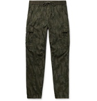 James Perse - Tapered Camouflage-Print Cotton-Ripstop Cargo Trousers - Green